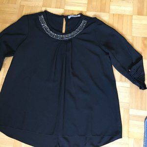 Black Elena Baldi blouse